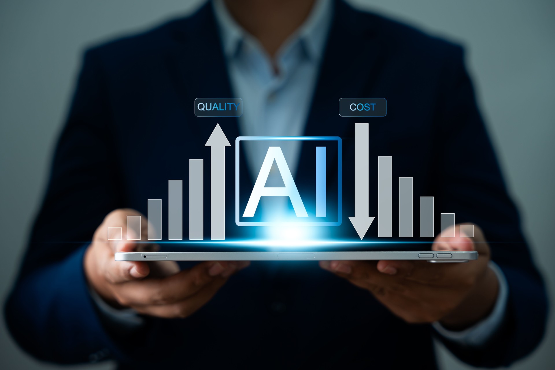 Optimisation des activités alimentée par l’IA, Réduction des coûts et contrôle de la qualité, L’automatisation pilotée par l’intelligence artificielle optimise les flux de travail, améliore la qualité, réduit les dépenses dans les opérati